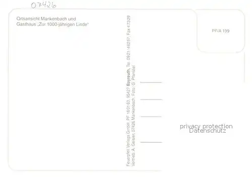 AK / Ansichtskarte Mankenbach_Oberhain Gasthaus zur 1000 jaehrigen Linde Mankenbach Oberhain