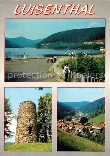 AK / Ansichtskarte Luisenthal Steinturm Ruine der Kaeferburg Ohratalsperre  Luisenthal