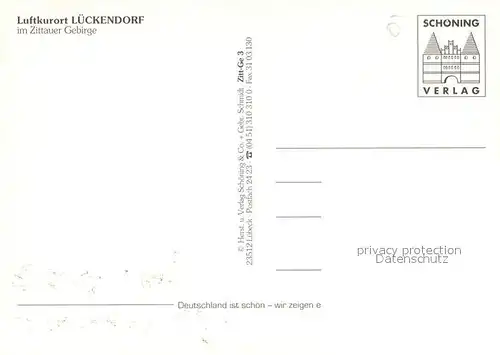 AK / Ansichtskarte Lueckendorf Brunnen Fachwerk im Zittauer Gebirge Lueckendorf