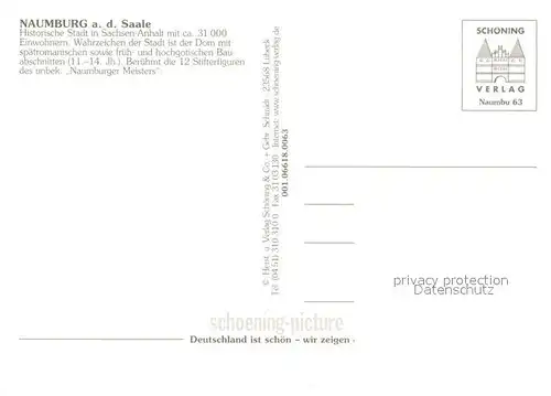 AK / Ansichtskarte Naumburg_Saale Ekkehard Brunnen Salztorhaeuser Dom Rathaus Nietzsche Haus Stadtmuseum Naumburg_Saale