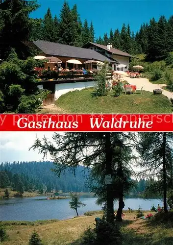 AK / Ansichtskarte St_Felix_Felixer_Weiher Gasthaus Waldruhe Landschaftspanorama Tretsee Lago di Tret Val di Non 