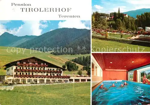 AK / Ansichtskarte Terenten_Vintl_Suedtirol Pension Tirolerhof Hallenbad Pustertal Val Pusteria Terenten_Vintl_Suedtirol