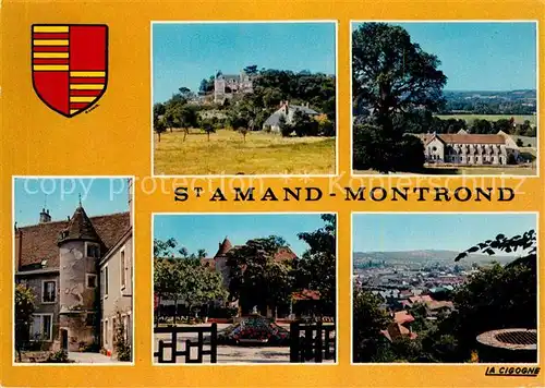 AK / Ansichtskarte Saint Amand Montrond Teilansichten Panorama Saint Amand Montrond