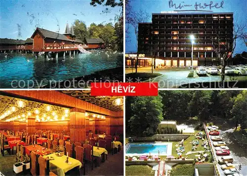 AK / Ansichtskarte Heviz Gyogyfuerdo Heilbad Hotel Restaurant Heviz