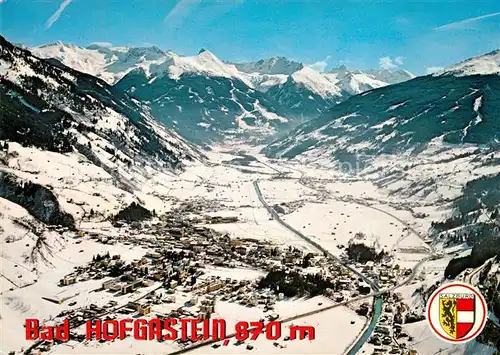 AK / Ansichtskarte Bad_Hofgastein Kurort Wintersportplatz Alpenpanorama Fliegeraufnahme Bad_Hofgastein