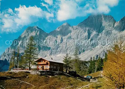 AK / Ansichtskarte Thuerlwandhuette mit Dachsteinsuedwaenden Thuerlwandhuette