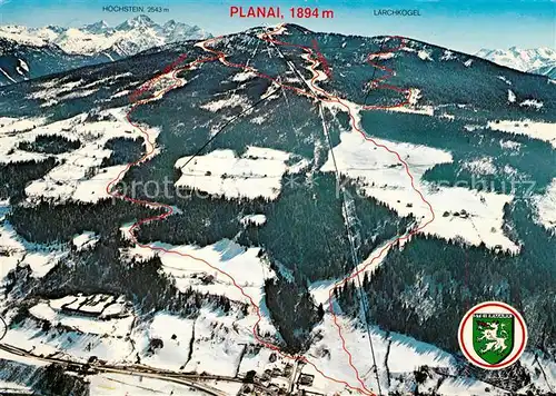 AK / Ansichtskarte Schladming_Obersteiermark Fliegeraufnahme Skigebiet Fastenberg Planai Schladming_Obersteiermark