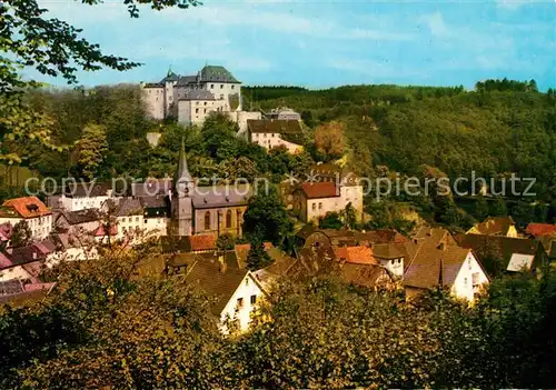 AK / Ansichtskarte Blankenheim_Ahr Pfarrkirche Burg Blankenheim_Ahr