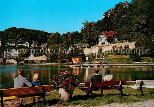 AK / Ansichtskarte Blankenheim_Ahr Kahnweiher Burg Blankenheim_Ahr