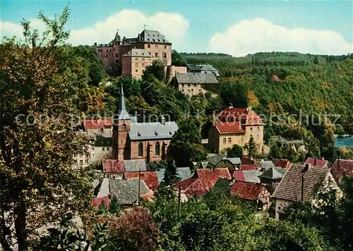 AK / Ansichtskarte Blankenheim_Ahr Burg Kirche Stadtansicht Blankenheim_Ahr