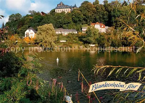 AK / Ansichtskarte Blankenheim_Ahr Burg Weiher Blankenheim_Ahr