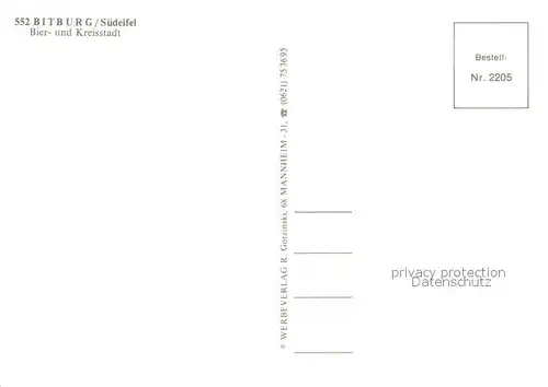 AK / Ansichtskarte Bitburg Font?nen Stadtansichten Bitburg