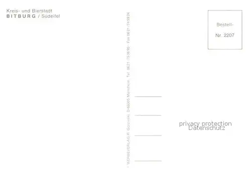 AK / Ansichtskarte Bitburg Stadtansichten Bitburg