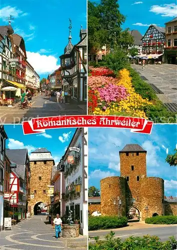 AK / Ansichtskarte Ahrweiler_Ahr Stadttor Stadtmauer Marktplatz Stadtansicht Ahrweiler_Ahr