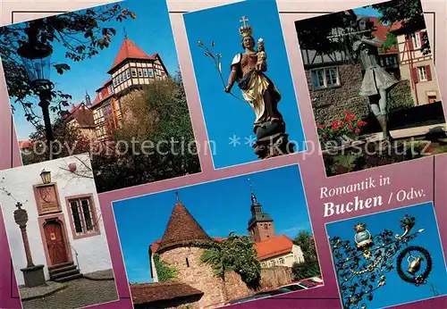 AK / Ansichtskarte Buchen_Baden Schloss Kirche Denkm?ler Buchen_Baden