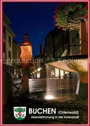 AK / Ansichtskarte Buchen_Baden Innestadt Abendstimmung  Buchen_Baden