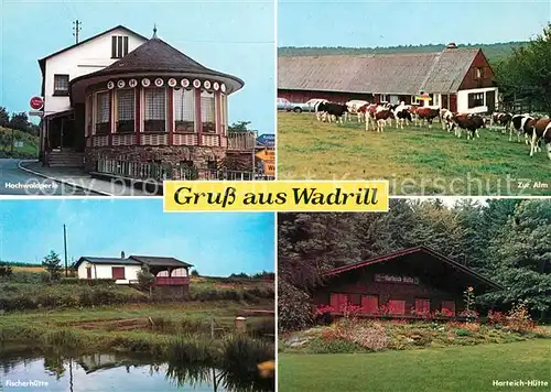 AK / Ansichtskarte Wadrill Hochwaldperle Zur Alm Fischerh?tte Harteich H?tte Wadrill
