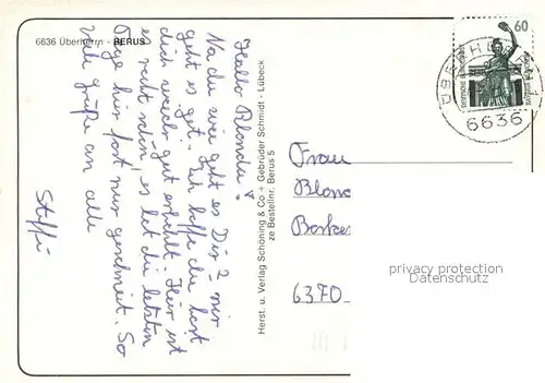 AK / Ansichtskarte ueberherrn Berus Kirche Panorama ueberherrn