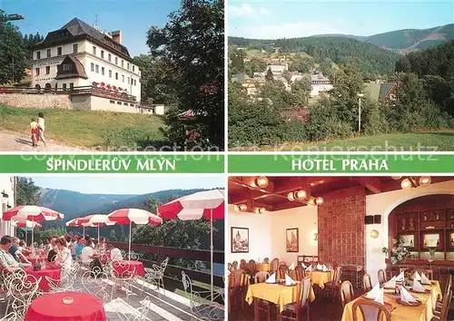 AK / Ansichtskarte Spindleruv_Mlyn Hotel Praha Restaurant Terrasse Landschaftspanorama Spindleruv_Mlyn
