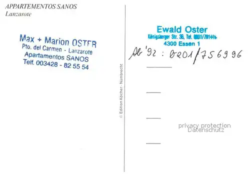 AK / Ansichtskarte Lanzarote_Kanarische Inseln Apartamentos Sanos Playa Lanzarote