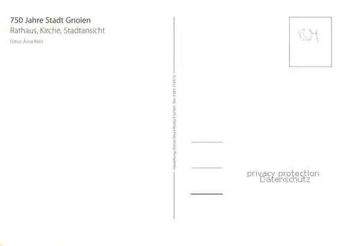 AK / Ansichtskarte Gnoien Rathaus Kirche Stadtansicht Gnoien