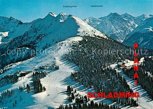 AK / Ansichtskarte Schladming_Obersteiermark Planai Fliegeraufnahme Dachstein  Schladming_Obersteiermark