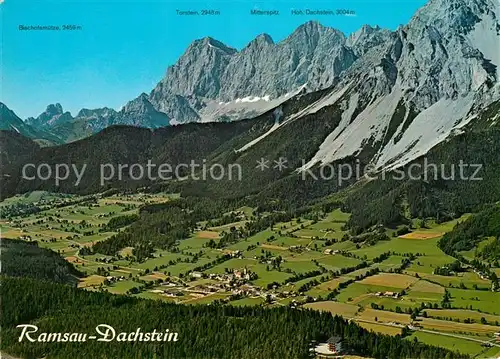 AK / Ansichtskarte Ramsau_Berchtesgaden Fliegeraufnahme Dachstein Hochplateau Ramsau Berchtesgaden