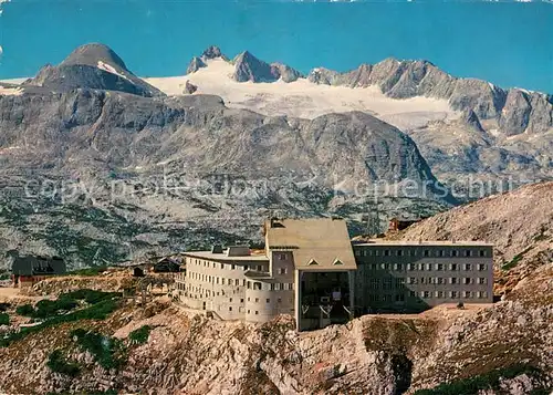 AK / Ansichtskarte Krippenstein Berghaus mit Koenig Dachstein Krippenstein