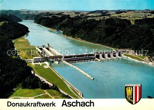 AK / Ansichtskarte Aschbach_oetztal Fliegeraufnahme Donaukraftwerk  Aschbach oetztal