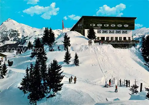 AK / Ansichtskarte Kitzbuehel_Tirol Bergstation Hahnenkamm mit Horn Kitzbuehel Tirol