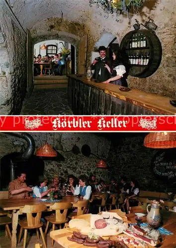 AK / Ansichtskarte Tscherms Koerbler Keller Restaurant Tscherms