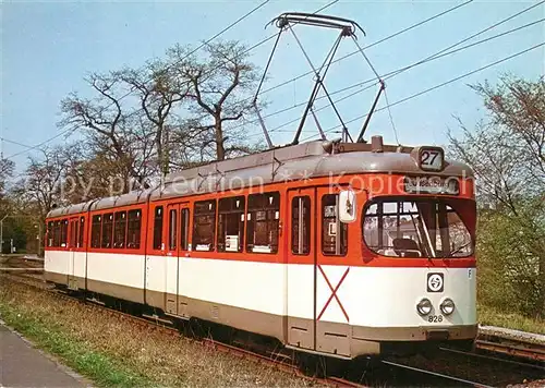AK / Ansichtskarte Strassenbahn Doppelgelenktriebwagen Typ N8 Stadtwerke Frankfurt am Main Strassenbahn