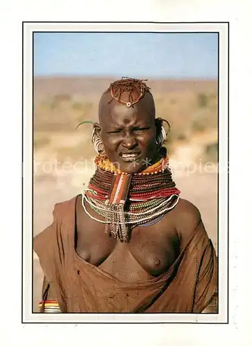 AK / Ansichtskarte Typen_Afrika Turkana Woman Kenya Typen Afrika