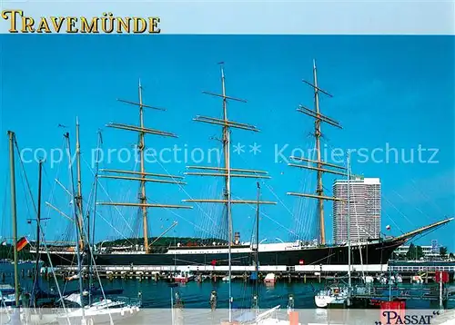 AK / Ansichtskarte Segelschiffe Passat Travemuende  Segelschiffe