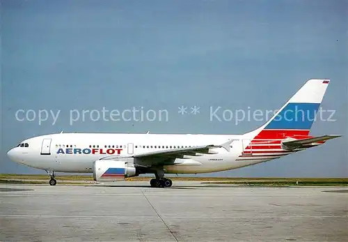 AK / Ansichtskarte Flugzeuge_Zivil Aeroflot Airbus A 310 300 Flugzeuge Zivil