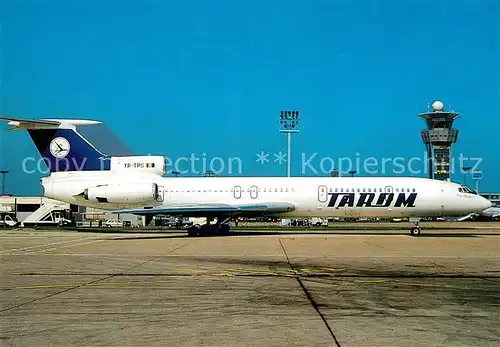 AK / Ansichtskarte Flugzeuge_Zivil Tarom TU 154 B YR TPB  Flugzeuge Zivil
