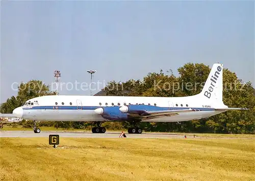 AK / Ansichtskarte Flugzeuge_Zivil Iljuschin IL 18 Berline  Flugzeuge Zivil