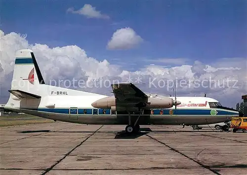 AK / Ansichtskarte Flugzeuge_Zivil Air Littoral Fokker F27 Mk. 200 F BRHL c n 10137 Flugzeuge Zivil