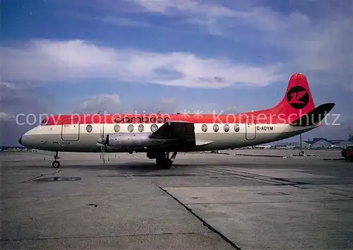 AK / Ansichtskarte Flugzeuge_Zivil Cambrian Viscount 806 G AOYM c n 262 Flugzeuge Zivil
