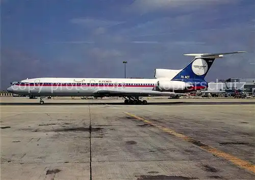 AK / Ansichtskarte Flugzeuge_Zivil Alyemda Tupolev 154M 70 ACT c n 822 Flugzeuge Zivil