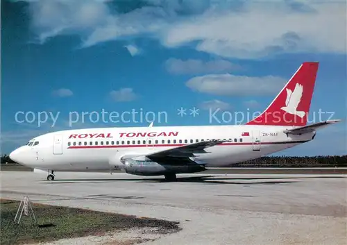 AK / Ansichtskarte Flugzeuge_Zivil Royal Tongan B 737 2Y5 ZK NAF c n 23038 Flugzeuge Zivil