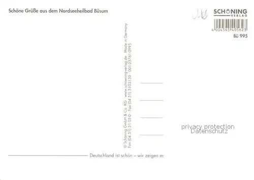 AK / Ansichtskarte Buesum_Nordseebad Leuchtturm Hafen Strand Buesum_Nordseebad