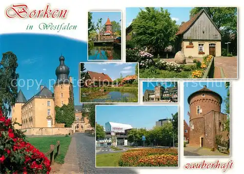 AK / Ansichtskarte Borken_Westfalen Turm Schloss Vennehof Borken_Westfalen