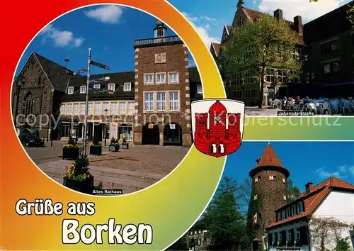 AK / Ansichtskarte Borken_Westfalen Johanniterstrasse altes Rathaus  Borken_Westfalen