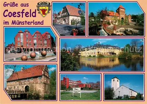 AK / Ansichtskarte Coesfeld Kirche Schloss Coesfeld