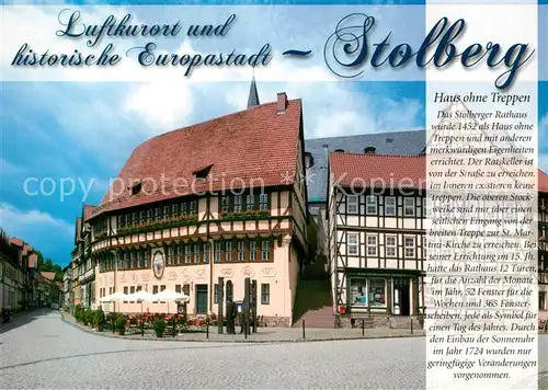 AK / Ansichtskarte Stolberg_Harz Rathaus Stolberg Harz