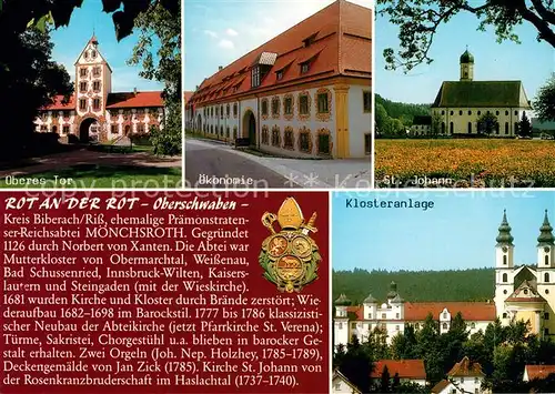 AK / Ansichtskarte Rot_Rot Klosteranlage St. Johan uekomonie Rot_Rot
