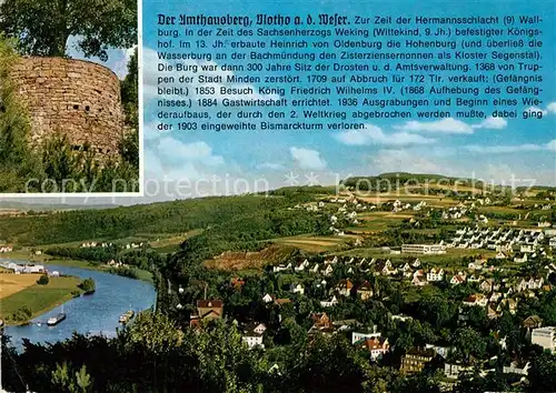 AK / Ansichtskarte Vlotho Burgmauer Winterberg Vlotho