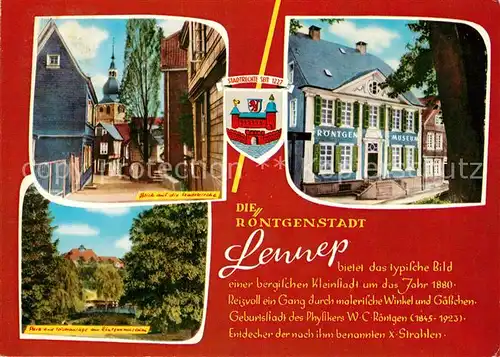 AK / Ansichtskarte Lennep Roentgenmuseum Kirche  Lennep