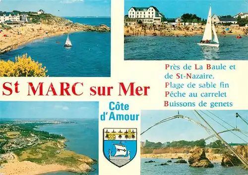 AK / Ansichtskarte Saint Marc sur Mer Fliegeraufnahme Segelboot Saint Marc sur Mer